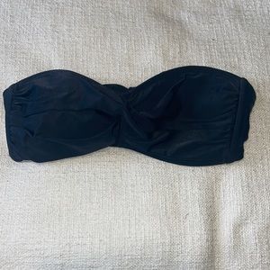 Black bandeau swim top size small